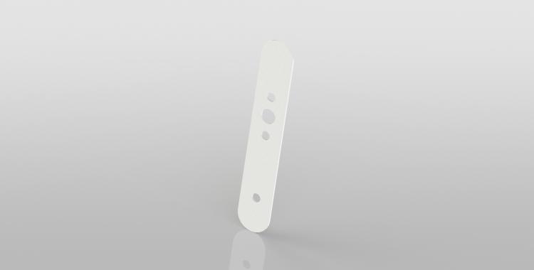 Cover plate for handle cylinder assembly white